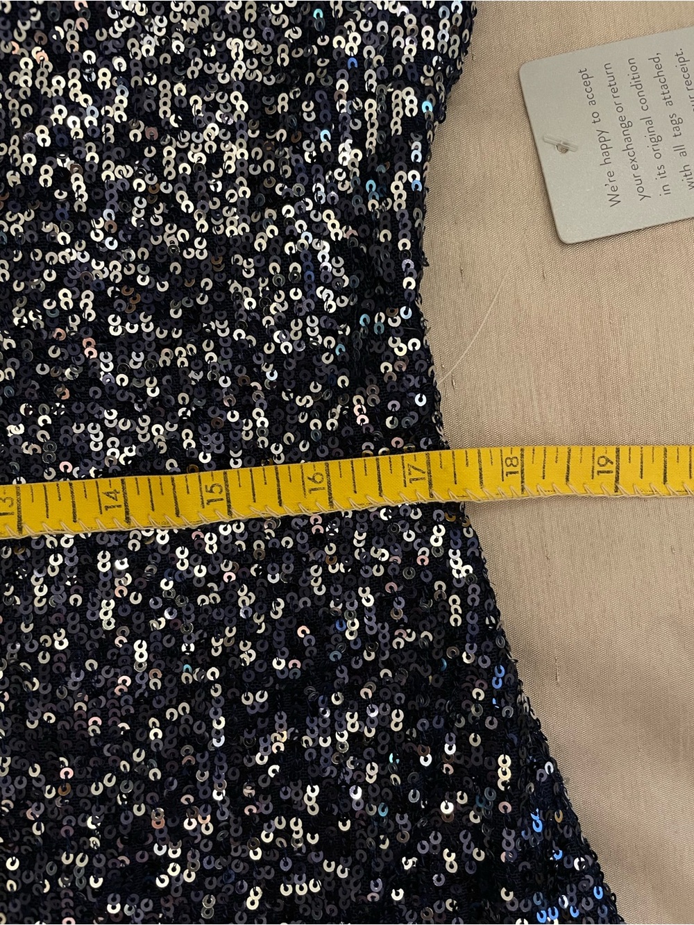 Eliza J NWT 40% off retail! Navy Ombre Sequin V-Neck Sheath Dress Size 16 - Picture 10 of 11